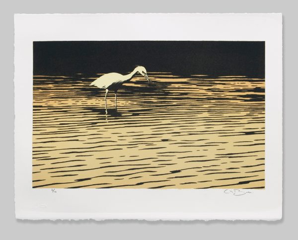 Heron - Stone Lithography