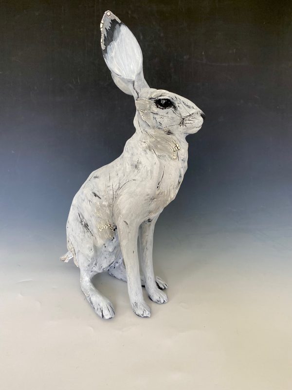Petite Ceramic Hare Grey