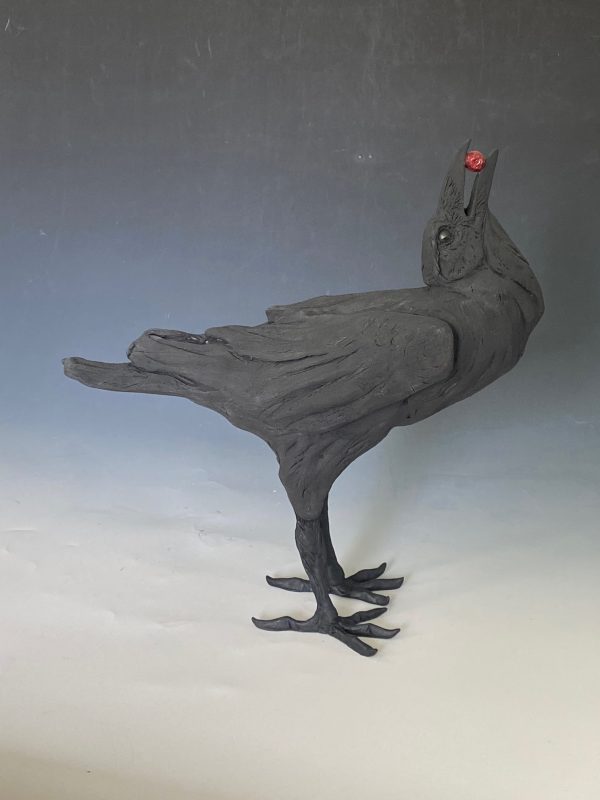 Crow with Berry